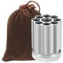 Quickly Revolver Pen Holder, Metal Pencil Holder, Silver/black/red Colors Office Supplies And Desk Organizers (Silver)