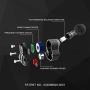 RevoNext QT3S in Ear Monitor, Noise Isolating Wired Headphones Quad Driver in Ear Earbuds 2DD+2BA Metal Shell HiFi Bass Headphones with 0.78mm 2 Pins Detachable Cable(Gray mic)