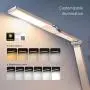 TaoTronics Gold Stylish Metal LED Desk Lamp, 5V/2A USB Port, 5 Color Modes, 6 Brightness Levels, Touch Control, Timer, Night Light for Living Bedroom Study Room Office