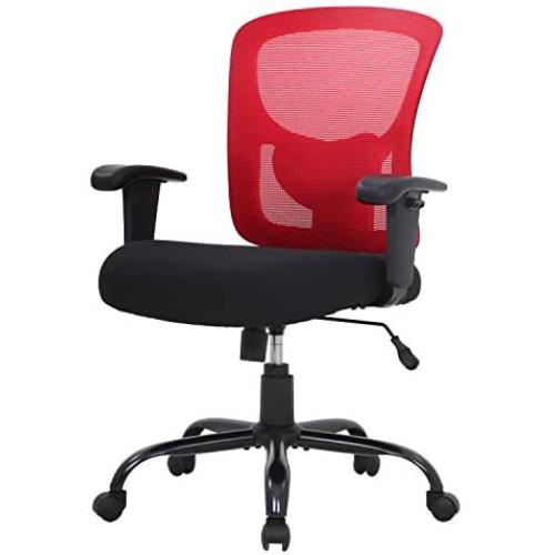 Big and Tall Office Chair 400lbs Desk Chair Mesh Computer Chair with Lumbar Support Wide Seat Adjust Arms Rolling Swivel High Back Task Executive Ergonomic Chair,Red Big and Tall Office Chair 400lbs Desk Chair Mesh Computer Chair with Lumbar Support Wide Seat Adjust Arms Rolling Swivel High Back Task Executive Ergonomic Chair,Red