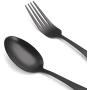 Matte Black Silverware Set, 20-Piece Stainless Steel Flatware Set, Tableware Cutlery Set Service for 4, Utensils for Kitchens, Dishwasher Safe Matte Black Silverware Set, 20-Piece Stainless Steel Flatware Set, Tableware Cutlery Set Service for 4, Utensils for Kitchens, Dishwasher Safe