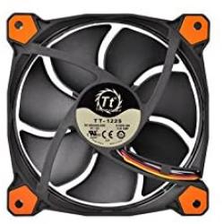 Thermaltake Ring 12 High Static Pressure 120mm Circular LED Case Radiator Cooling Fan CL-F038-PL12OR-A Orange