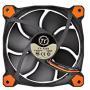 Thermaltake Ring 12 High Static Pressure 120mm Circular LED Case Radiator Cooling Fan CL-F038-PL12OR-A Orange