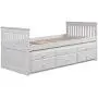Twin Captain’s Bed Storage daybed with Trundle and Drawers for Kids Guests (White) Twin Captain’s Bed Storage daybed with Trundle and Drawers for Kids Guests (White)
