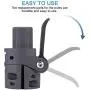 Generic Brands FEC Electric Scooter Folding Pole Base, Lock Screw Hook Metal Connector Replacement Spare Parts Compatible for Mijia M365 Electric Scooter（Black）