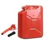 Goplus 20 Liter (5 Gallon) Jerry Fuel Can with Flexible Spout, Portable Jerry Can Fuel Tank Steel Fuel Can, Fuels Gasoline Cars, Trucks, Equipment (Red) Goplus 20 Liter (5 Gallon) Jerry Fuel Can with Flexible Spout, Portable Jerry Can Fuel Tank Steel Fuel Can, Fuels Gasoline Cars, Trucks, Equipment (Red)