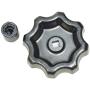 Danco Outdoor Faucet Water Spigot Handle | Hose Bibb Round Wheel Handle Replacement | Includes Screws | Metal (10006), Silver/Pewter