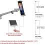 Tablet Holder for Bed–Height Adjustable Tablet /Ipad Stand–360-Degree Rotative Design – Premium Durable Construction – Ideal for Movies, Teaching, Online Learning, Reading – Widely Compatible
