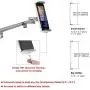 Tablet Holder for Bed–Height Adjustable Tablet /Ipad Stand–360-Degree Rotative Design – Premium Durable Construction – Ideal for Movies, Teaching, Online Learning, Reading – Widely Compatible