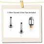 Mixoo Capacitive Stylus Pen, Disc & Fiber Tip 2 in 1 Series, High Sensitivity and Precision, Universal for ipad, iPhone, Tablets and Other Touch Screens, Model: Rose Gold