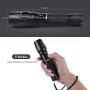 Rechargeable Tactical Flashlight High Lumens LED 18650 5000mAh Battery Charger USB Cable Gift Box Included L2 Waterproof Big Torch Portable Adjustable Aluminum Flash Light For Emergency Camping Hiking