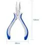 Pandahall 1pc Carbon-Hardened Steel Ferronickel Bent Nose Metal Finding Bedning Tool Handy Jewelry Plier 5x2.28 Inch