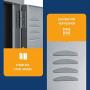 Metal Locker for School Office Gym Metal Storage Locker Cabinet for Employees Students Steel Locker Triple Tier with 3 Door Gray