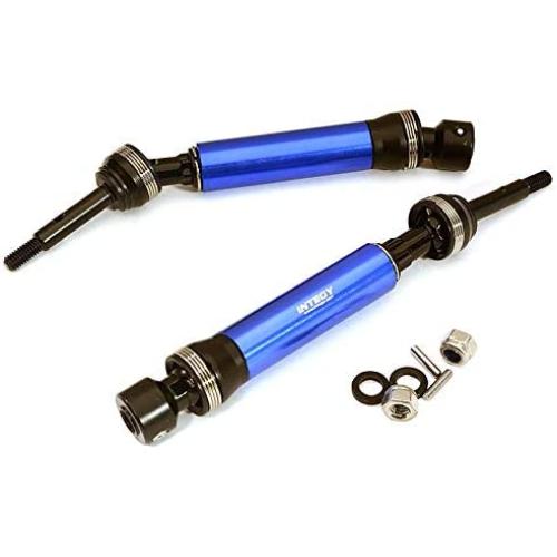 Integy RC Model Hop-ups C28583BLUE XHDv2 Steel Rear Universal Drive Shafts for Traxxas 1/10 Slash 4X4, Stampede 4X4