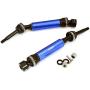 Integy RC Model Hop-ups C28583BLUE XHDv2 Steel Rear Universal Drive Shafts for Traxxas 1/10 Slash 4X4, Stampede 4X4