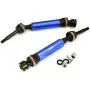 Integy RC Model Hop-ups C28583BLUE XHDv2 Steel Rear Universal Drive Shafts for Traxxas 1/10 Slash 4X4, Stampede 4X4