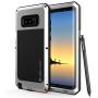 Galaxy Note 8 Metal Case, Heavy Duty Military Grade Armor Cover [shock proof] Hybrid Full Body Hard Aluminum & TPU Design [non slip] W/Prime Drop Protection for Samsung Galaxy Note 8 [Silver]