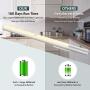 LED Closet Light Battery Operated, BLS T402 Super Bright Wireless Under Cabinet Lighting | Motion Sensor Light | Large 4000mAh Rechargeable Battery Powered | 4000K Daylight White | 180 Days Run Time