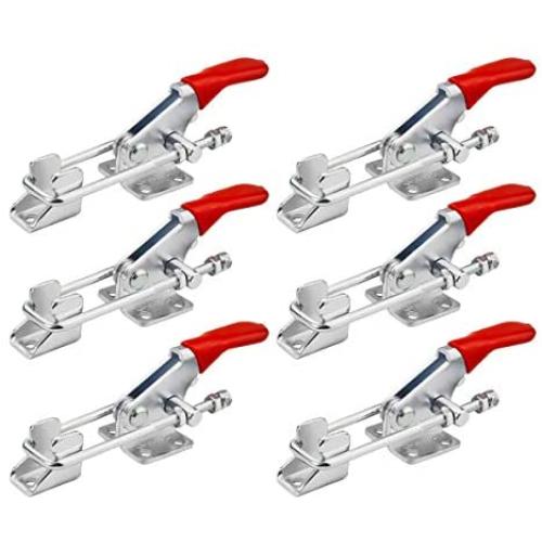 BNYZWOT Toggle Clamp 40323 Heavy Duty Hand Tool Quick Release Metal Holding Capacity Latch Type 360 Pounds 6Pcs