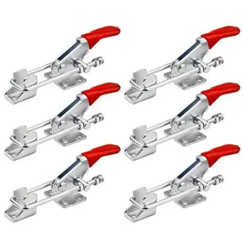 BNYZWOT Toggle Clamp 40323 Heavy Duty Hand Tool Quick Release Metal Holding Capacity Latch Type 360 Pounds 6Pcs BNYZWOT Toggle Clamp 40323 Heavy Duty Hand Tool Quick Release Metal Holding Capacity Latch Type 360 Pounds 6Pcs