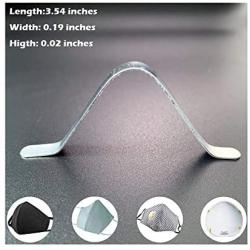 Nose Bridge Wire for Mask Premium Aluminum Metal Nose Strip Clip Piece Flat Flexible Bendable Nose Wire Without Non Adhesive Sew in Sewable for Handmade Cotton Fabric Cloth Sewing Mask (50pcs)