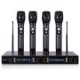 Sound Town 200-Channel Rack Mountable Professional UHF Wireless Microphone System with Metal Receiver and 4 Handheld Mics (NESO-U4HH)