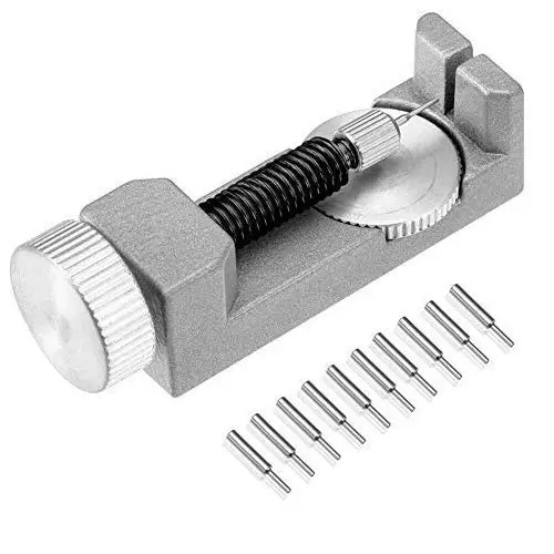 Selizo Watch Link Remover kit Watch Band Tool with 10 Extra Pins for Watch Band Link Pin Removal and Watch Sizing Selizo Watch Link Remover kit Watch Band Tool with 10 Extra Pins for Watch Band Link Pin Removal and Watch Sizing