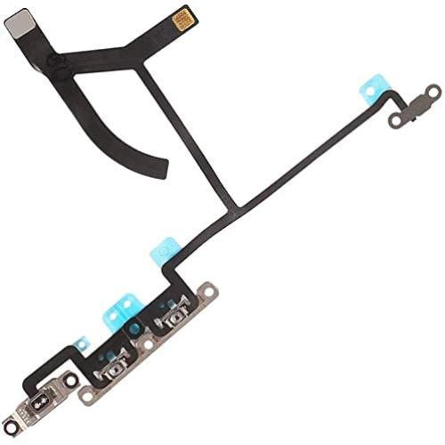 Afeax OEM Volume Button Silent Switch Flex Cable Pre-Installed Metal Bracket Holder Replacement for iPhone Xs Max 6.5inch