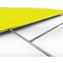 Bundle of (4) Please Slow Down 12'' x 18'' Yellow Safety Sign + Metal Ground Stakes