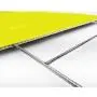 Bundle of (4) Please Slow Down 12'' x 18'' Yellow Safety Sign + Metal Ground Stakes