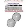 French Press Replacement Filter Screen (2pack) - Includes Metal Center Ring - Universal 8-Cup Stainless Steel Reusable Filter