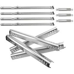 Utheer Grill Parts for Char-Broil Performance 475 4 Burner 463347017, 463361017, 463673017, 463376018P2 Gas Grills, Included Grill Burner Tube, Heat Plate Shield, Adjustable Crossover Tubes