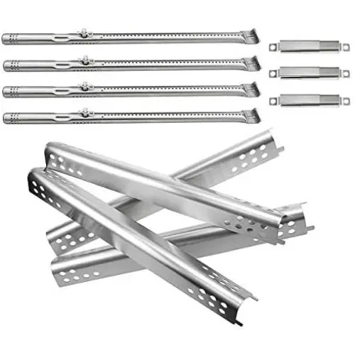 Utheer Grill Parts for Char-Broil Performance 475 4 Burner 463347017, 463361017, 463673017, 463376018P2 Gas Grills, Included Grill Burner Tube, Heat Plate Shield, Adjustable Crossover Tubes Utheer Grill Parts for Char-Broil Performance 475 4 Burner 463347017, 463361017, 463673017, 463376018P2 Gas Grills, Included Grill Burner Tube, Heat Plate Shield, Adjustable Crossover Tubes