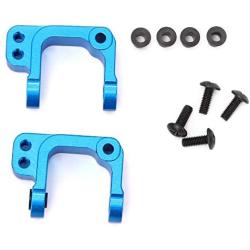 RC Aluminum Alloy Hub Knuckle Arm Spare Parts Fit for 1-10 ECX 2 Wheel Drive RC Car Accessory (Blue ECX334001B)