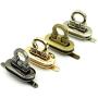 FSYEEL 4 Pieces Metal Flip Lock Purse Turn Lock Craft Case Clasp Flip Lock DIY Handbag Shoulder Bags Purse Making Supplies Accessories