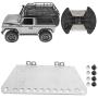 VGEBY RC Pedal, 1Pair/Set Durable Metal 1:12 Scale Remote Control Crawler Car Pedals Step Board Footboard RC Spare Part Accessory for MN 1/12 D90 RC Car