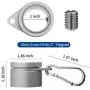 4 Pieces Flag Pole Rings Aluminum Alloy Mounting Rings 360 Degree Rotating Flagpole Anti Wrap Flag Pole with Clip Hook for 1 Inch Diameter Flag Pole (Silver) 4 Pieces Flag Pole Rings Aluminum Alloy Mounting Rings 360 Degree Rotating Flagpole Anti Wrap Flag Pole with Clip Hook for 1 Inch Diameter Flag Pole (Silver)