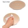 Round Mouse Pad LoiStu Round Aluminum Alloy Mouse Pad Winter and Summer Dual-Use Waterproof Antiski Matte Metal / High-Grade PU Leather Mouse Pad (Gray)
