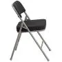Flash Furniture HERCULES Series Premium Curved Triple Braced & Double Hinged Black Pin-Dot Fabric Metal Folding Chair Flash Furniture HERCULES Series Premium Curved Triple Braced & Double Hinged Black Pin-Dot Fabric Metal Folding Chair