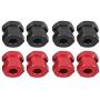 Dilwe 4Pcs RC Car Wheel Hub Adaptor, RC Wheel Hex Hub Metal Adaptor for Traxxas Hsp Redcat Remote Control Crawler Upgrade Part(12mm)