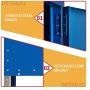 INVIE Metal Locker Steel Storage Locker with 5 Door 5 Tier Personal for Home Office School Gym Cabinet,Blue