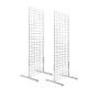 Only Hangers 2 x 6 Gridwall Panel Tower with T-Base Floorstanding Display Kit, 2-Pack White …