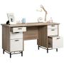 Sauder Anda Norr Executive Desk, L: 56.3'' x W: 22.13'' x H: 29.53'', Sky Oak