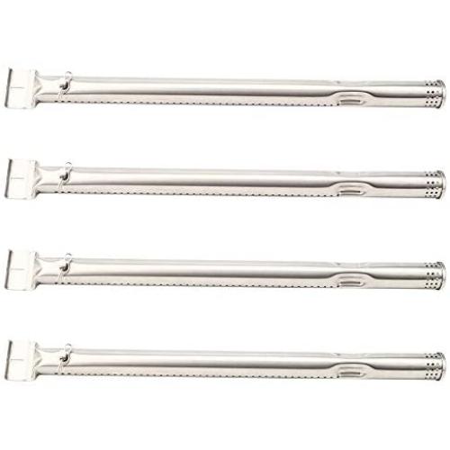 Xhring 4pack Straight Tube Burner, Grilling Corner Pipe Burner for Charbroil, Length 15.9inch