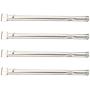 Xhring 4pack Straight Tube Burner, Grilling Corner Pipe Burner for Charbroil, Length 15.9inch