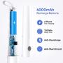 Tilswall Electric Spin Scrubber, Cordless Grout Shower 360 Power Bathroom Cleaner with 4 Replaceable Rotating Brush Heads, Tool-Free Adjustable Extension Handle for Tile, Floor, Bathtub