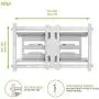 Kanto PDX680W Full Motion Articulating TV Wall Mount for 39-inch to 80-inch TVs Weighing up to 125 Pounds | Integrated Cable Management | Low Profile and 24 in Extension | White Kanto PDX680W Full Motion Articulating TV Wall Mount for 39-inch to 80-inch TVs Weighing up to 125 Pounds | Integrated Cable Management | Low Profile and 24 in Extension | White