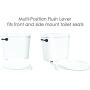 Toilet Handle Replacement Flush Lever - by LDR Global, Repair Replace Tank Flusher Handles with Matching Bath Decor Parts, Universal Mount Fits Front Side and Angle Mounts, Oil Rubbed Bronze Levers