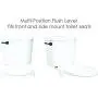 Toilet Handle Replacement Flush Lever - by LDR Global, Repair Replace Tank Flusher Handles with Matching Bath Decor Parts, Universal Mount Fits Front Side and Angle Mounts, Oil Rubbed Bronze Levers