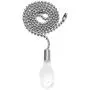 Ceiling Fan Pull Chain, 2pcs 24-inch 3mm Diameter Beaded Ball Extension Chains with Decorative Light Bulb and Fan Cord (Silver) Ceiling Fan Pull Chain, 2pcs 24-inch 3mm Diameter Beaded Ball Extension Chains with Decorative Light Bulb and Fan Cord (Silver)